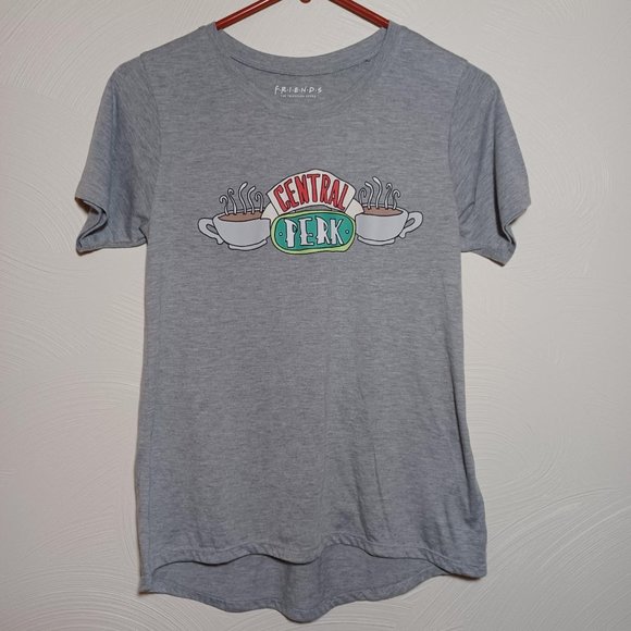 FRIENDS Tops - FRIENDS Central Perk Womens T-Shirt, Gray, Size - M,